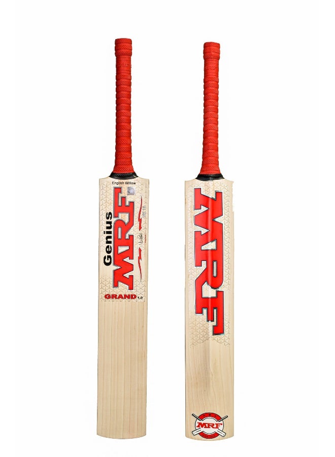 MRF Genius Grand Edition 1.0 English Willow Cricket Bat - SH - Image 1